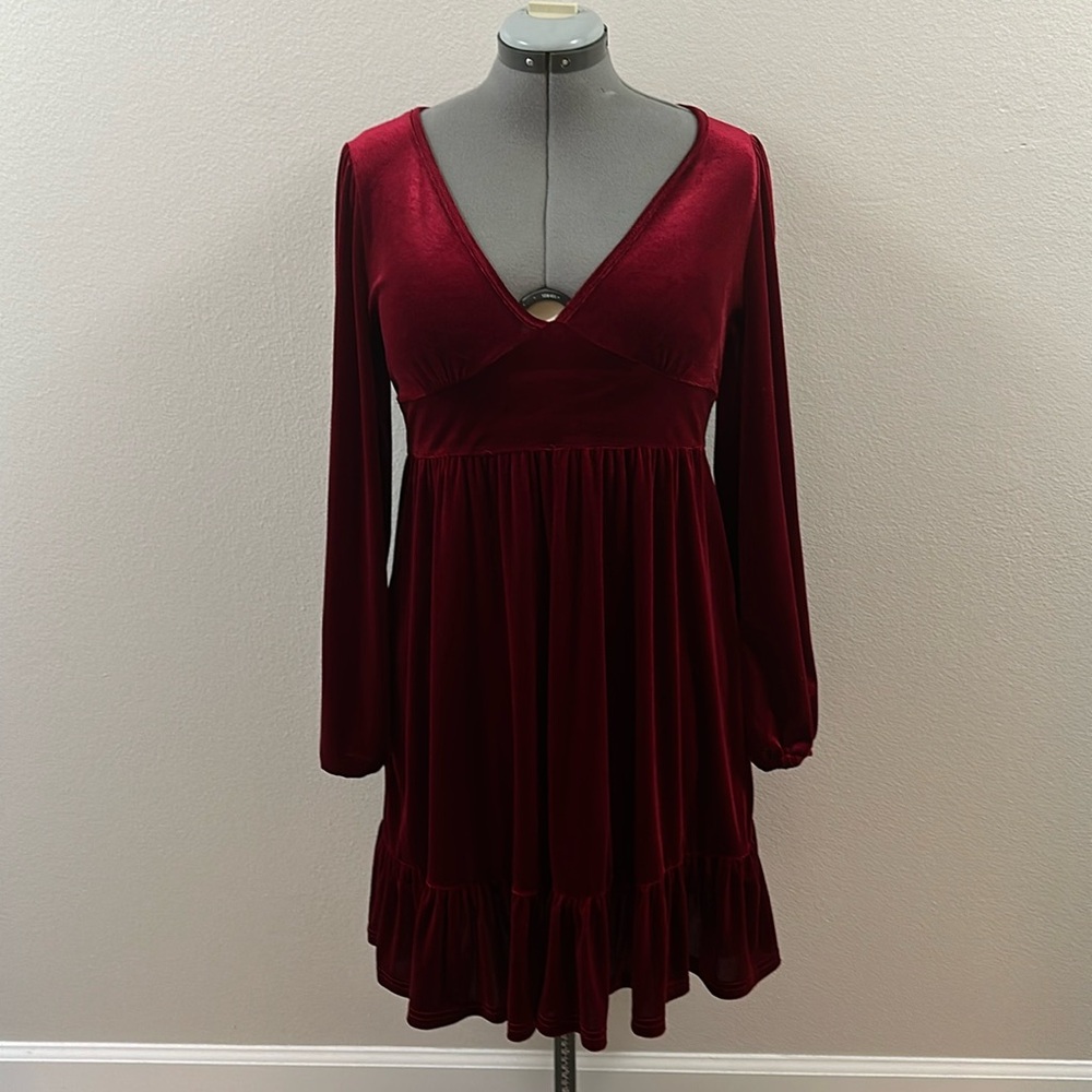 Red Velvet Dress